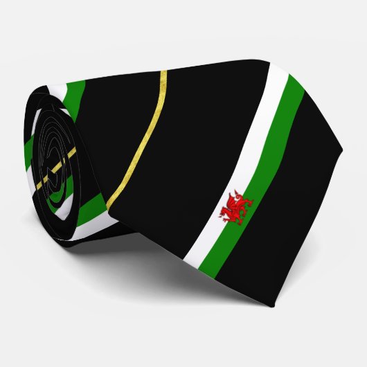 Streepjesvlag Stropdas (Opgerold)