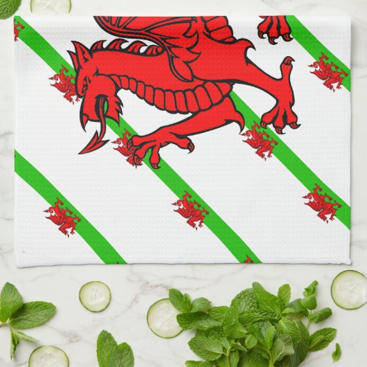 Streepjesvlag Theedoek (Gevouwen)