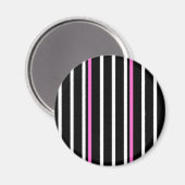 Streepmagneet - zwart/roze magneet (Voorkant / Achterkant)