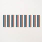 Streeppatroon Bruin Blauwgroen Wit Yogamat (Voorkant (horizontaal))