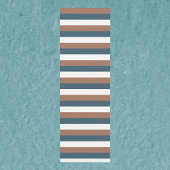 Streeppatroon Bruin Blauwgroen Wit Yogamat