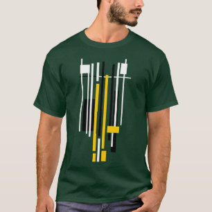 Streeppatroon Industrieel Decoratief Ontwerp T-shirt