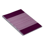 Streeppatroon | Modern Kleurrijk Notitieboek (Rechterzijde)