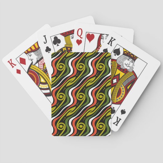 streeppatroon pokerkaarten (Achterkant)