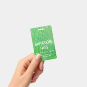 Streeppatroon Terug naar school badkamer hal pas   Badge (Handheld)