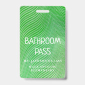 Streeppatroon Terug naar school badkamer hal pas   Badge (Achterkant)