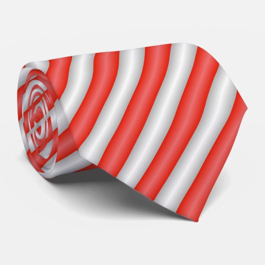 Streeppatroon van snoep stropdas (Opgerold)