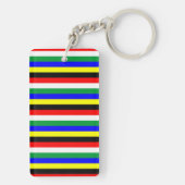 Streepstreeksymbool Zuid-Afrika Sleutelhanger (achterkant)