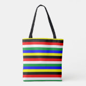 Streepstreeksymbool Zuid-Afrika Tote Bag (Achterkant)