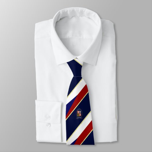 Streepvlag Tsjechië Stropdas (Gebonden)