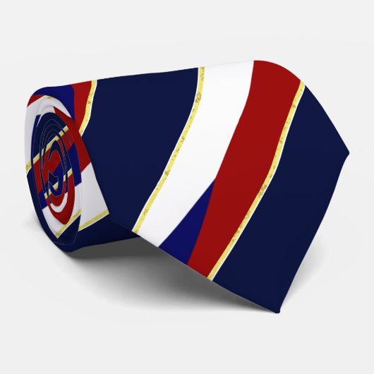 Streepvlag Tsjechië Stropdas (Opgerold)