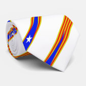 Streepvlag van Catalonië Stropdas (Opgerold)