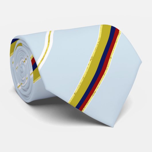 Streepvlag van Colombia Stropdas (Opgerold)