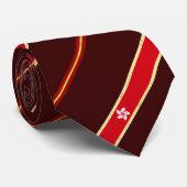 Streepvlag van Hongkong Stropdas (Opgerold)