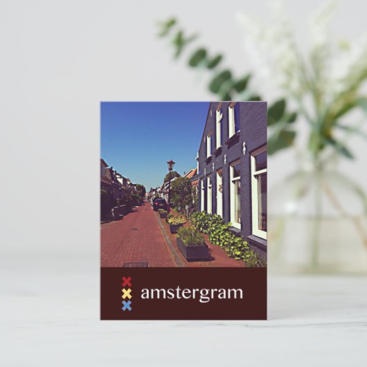 Street Amsterdam Briefkaart (Staand voorkant)