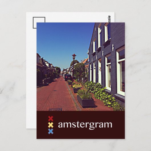Street Amsterdam Briefkaart (Voorkant / Achterkant)