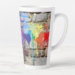 Street Art Abstracte vormen spatten Latte Mok