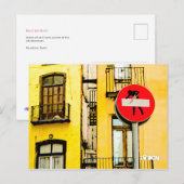 Street art at El Born quater, Barcelona, Spain Briefkaart (Voorkant / Achterkant)