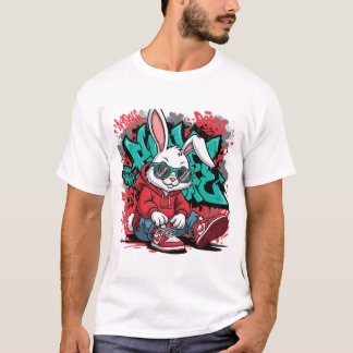 Street Art Bunny Swag T-Shirt