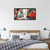 Street art - canvas afdruk (Insitu (Slaapkamer))