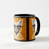 Street Art Cat Home Keuken Mokken (Voorkant rechts)