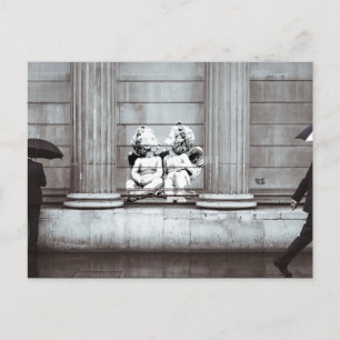 Street Art Cherubs Briefkaart