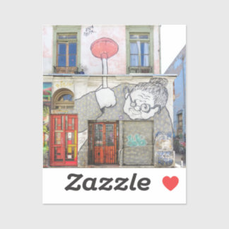 Street Art Door Sticker
