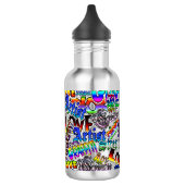 Street Art Graffiti Artiest Termen Waterfles Waterfles (Links)