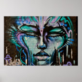 Street Art Graffiti Digbeth Birmingham Verenigd Ko Poster (Voorkant)