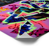 Street Art Graffiti Digbeth Birmingham Verenigd Ko Poster (Hoek)