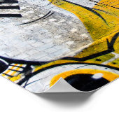 Street Art Graffiti Digbeth Birmingham Verenigd Ko Poster (Hoek)