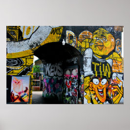 Street Art Graffiti Digbeth Birmingham Verenigd Ko Poster