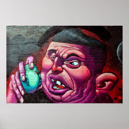 Street Art Graffiti Digbeth Birmingham Verenigd Ko Poster