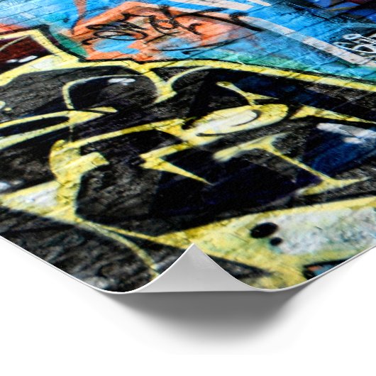 Street Art Graffiti Digbeth Birmingham Verenigd Ko Poster (Hoek)