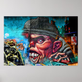 Street Art Graffiti Digbeth Birmingham Verenigd Ko Poster (Voorkant)