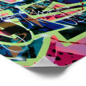 Street Art Graffiti Digbeth Birmingham Verenigd Ko Poster (Hoek)