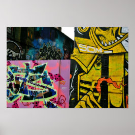 Street Art Graffiti Digbeth Birmingham Verenigd Ko Poster