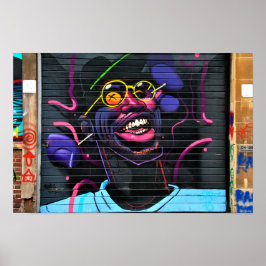 Street Art Graffiti Digbeth Birmingham Verenigd Ko Poster