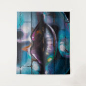 Street Art Graffiti Lippen Wandtapijt Wandkleed (Voorkant)