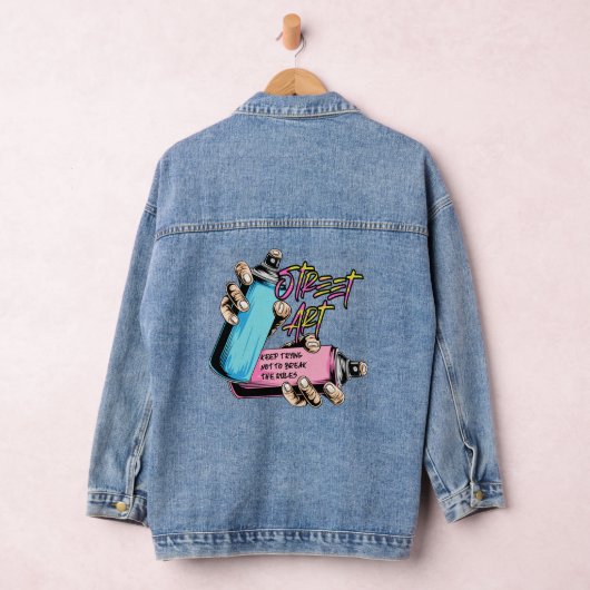 Street Art Graffiti Urban Denim Jacket (Hangar)