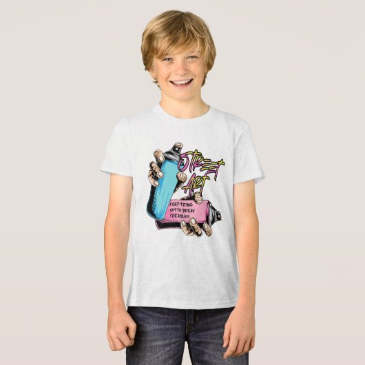 Street Art Graffiti Urban Tri-Blend Shirt (Voorkant volledig)