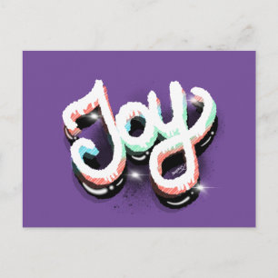 Street Art Hand Lettering Joy Urban Faith Briefkaart