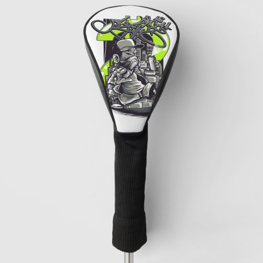 Street Art Hustle: De geldschieter Golfheadcover (Voorkant)