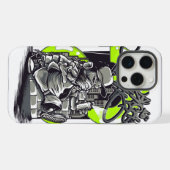 Street Art Hustle: De geldschieter iPhone Hoesje (Achterkant horizontaal)