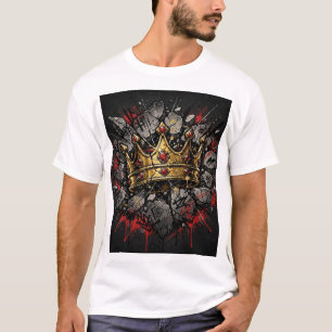 Street Art Kroon Grafische T-shirt - Beton Kroon