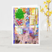 Street Art LeeMarie's creatieve ontwerp Kaart (Gele Bloem)