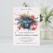 Street Art oudejaarsfeest Kaart (Staand voorkant)