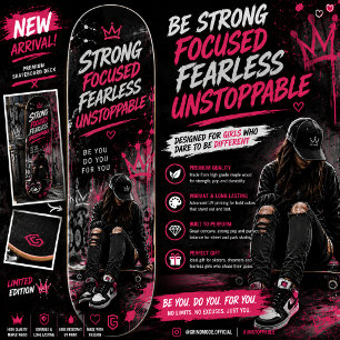 Street Art Skateboard Design voor Vrouwelijke Empo