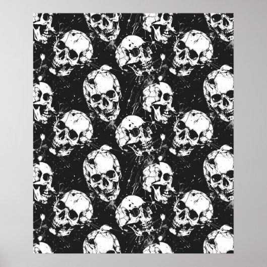 Street Art Skull Poster Design A26 (Voorkant)