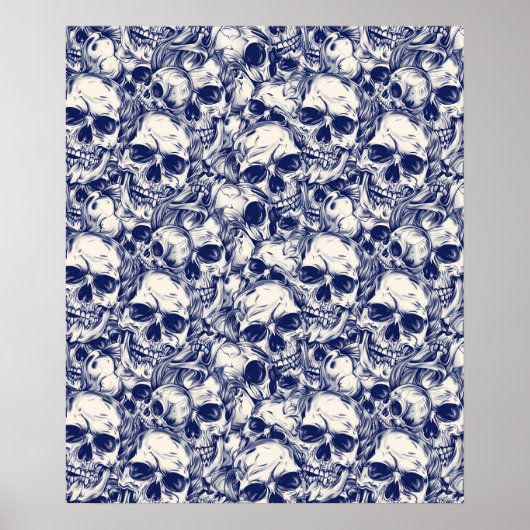 Street Art Skull Poster Design A27 (Voorkant)